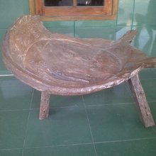 primitif old teak bench