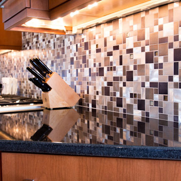 Margate Contemporary Kitchen Countertops and Backsplash