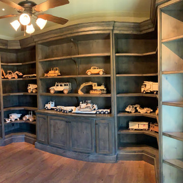 McKinney Texas custom wooden vehicle display unit