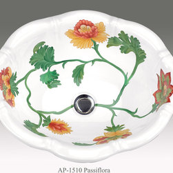 Hand Painted Drop-in Sinks by Atlantis Porcelain Art - Products