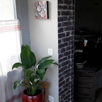 Décoration entree et wc d'un restaurant