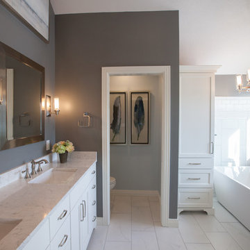 Master Bathroom Remodel from Traditional to Classic Transitional