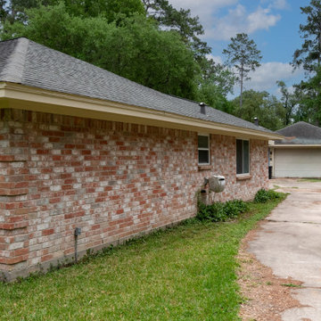 Hardie Fascia & Soffit Replacement on a Neglected Brick Home