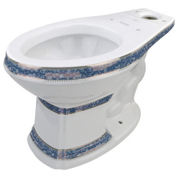 White Porcelain Elongated Bathroom Toilet Bowl for 32816