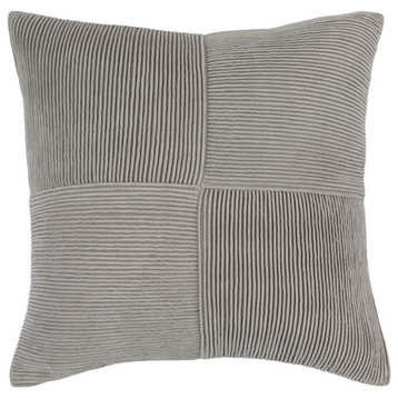 Conrad by GlucksteinHome for Surya Pillow, Gray, 22' x 22'