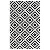 Alika Abstract Diamond Trellis 8'x10' Area Rug, Black and White