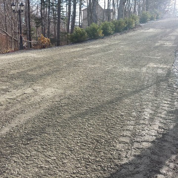Gravel Driveway with French Drain