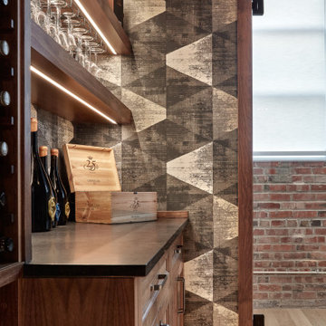 Custom Walnut Wine Cellar