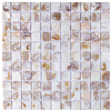 Decorative Mosaic Tiles Colorful Shell Mosaic Diamond, Single Tile