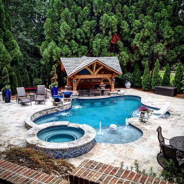 Atlanta Modern Free Form Swim up bar
