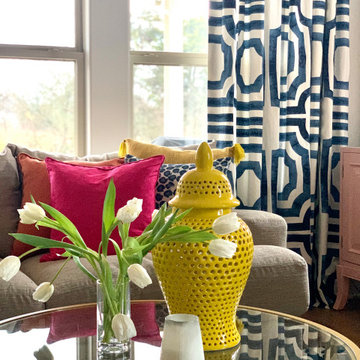 Colorfully Curated Living Room