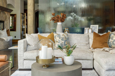 Transitional living room photo in Salt Lake City