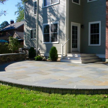 Needham Residence - Circular Bluestone Patio