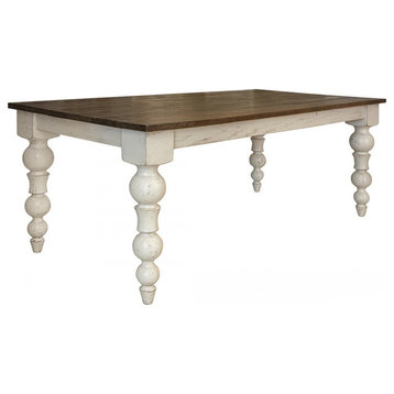 Crafters and Weavers Avalon Rustic Farmhouse Dining Table - 79"