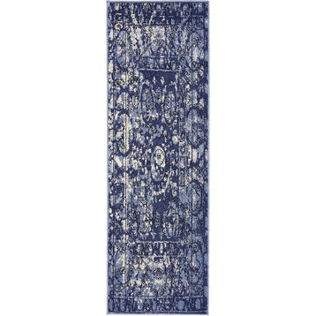 Traditional Soledad 2'x6' Runner Stormy Area Rug