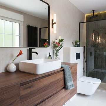 Reforma de un baño contemporáneo y elegante