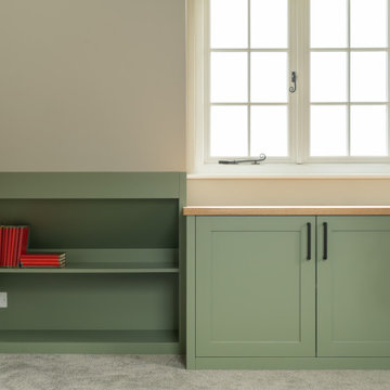 BESPOKE MODERN PAINTED HOME OFFICE IN REIGATE, SURREY