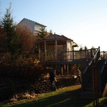 New Custom Gazebo with a connecting Deck