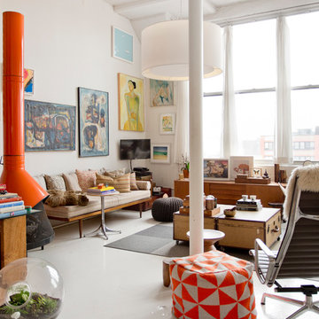 My Houzz: Walls of Art and Glass in a Brooklyn Loft