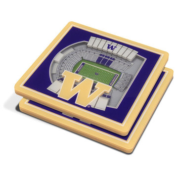 NCAA Washington Huskies 3D StadiumViews Coaster, Set of 2