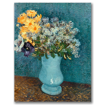 'Vase of Flowers' Canvas Art by Vincent van Gogh