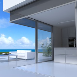 Panovista sun protection for corner windows of home - Exterior Shutters