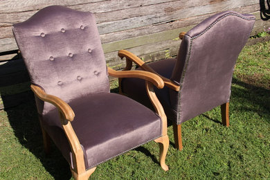 Restored pair of armchairs