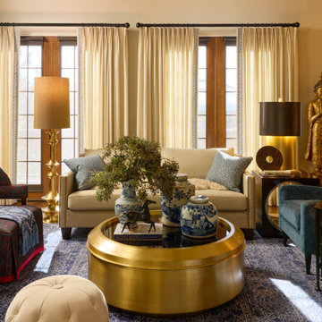 Globally Inspired Living Room