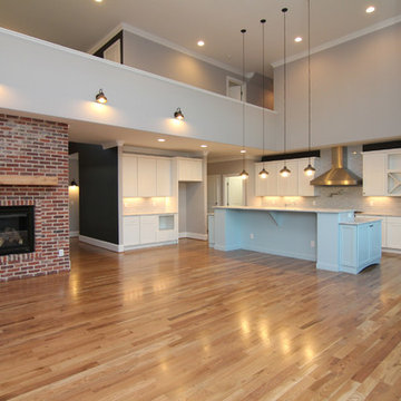 Blue and White Kitchen