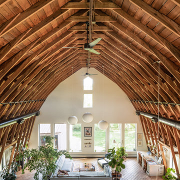 The barn was built in the late 1930's and remained a working barn until the 1990