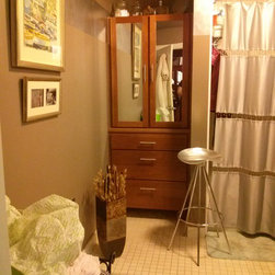 Master Bath in loft located in downtown Birmingham AL - Bathroom Cabinets