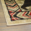 Blowing Rock Lodge Area Rug, Red, 7'10"x9'10"