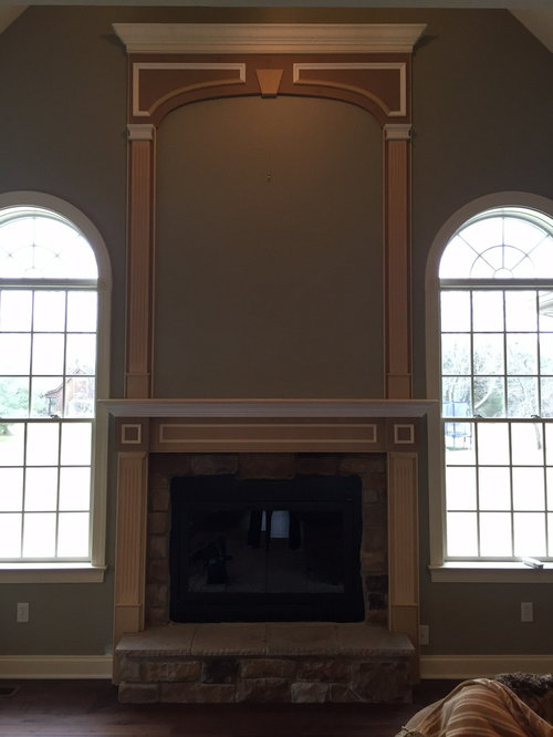 Ideas to hang over new mantel