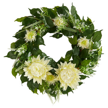 20" Protea Artificial Wreath