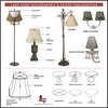 Royal Designs Square Cut Corner Bell Lamp Shade, Eggshell, 10x18x14.5