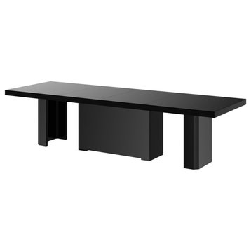 LOSOK Max Extendable Dining Table, Black