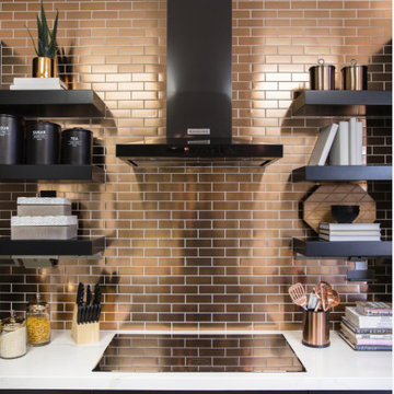 Black and Copper Kitchen
