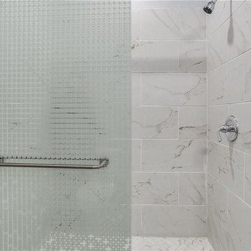 Bold and Tonal Bathroom Renovation in Hayward, CA