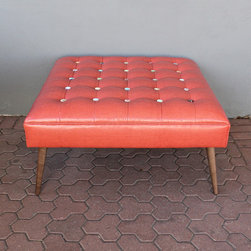 orange crush ottoman - Products