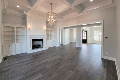 Living room - transitional living room idea in Charlotte