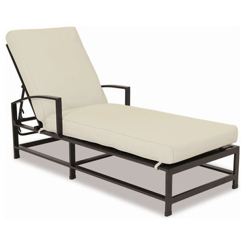 Sunset West La Jolla Chaise With Cushions, Cushions: Canvas Granite