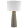 Modern-Rustic Table Lamp 15''W x 15''D x 27''H, Polished Concrete Finish