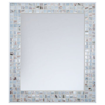 Ivory Beauty Classic Mosaic Mirror, 24" X 30"