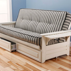 Phoenix Futon Frame | Antique White - Products