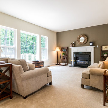 Quaker Hill New Home Community - Model Home Family Room