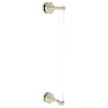 Pacific Grove 18" Twisted Accent Single Side Shower Door Pull, Polished Nickel