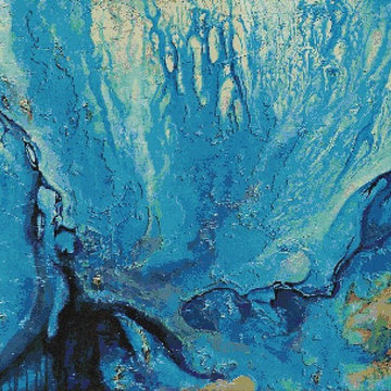 Blue Ocean Terrain | Glass Mosaic | PIXL Mist Collection