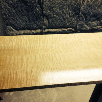 Tiger maple bench
