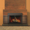 Pleasant Hearth Easton Collection Fireplace Glass Door, Burnished Bronze, Large