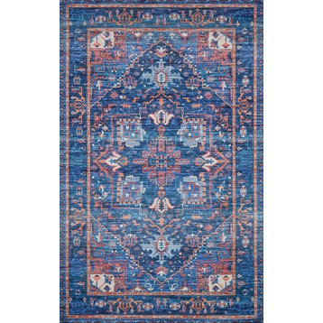 Cielo-Loloi x Justina Blakeney Collection Area Rug, Blue/Multi, 2'3"x4'